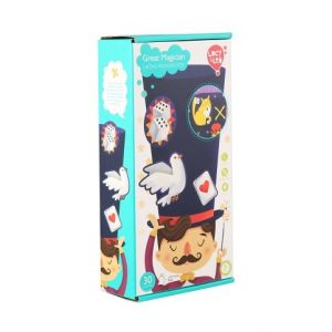 Lucy &amp; Leo 290 Kouzelník - dřevěný šněrovací provlékací set