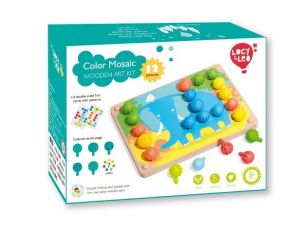 Lucy & Leo 324 Mozaika a vyšívání - herní set s předlohami a silikonovými kolíčky