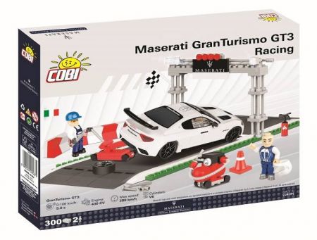 COBI 24567 MASERATI GRAN TURISMO GT3 Racing set. 300 k, 2 f