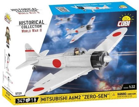 COBI 5729 II WW Mitsubishi A6M2 ZERO-SEN, 1:32, 347 k, 1 f