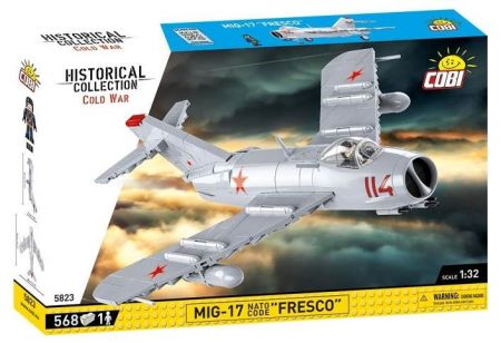 COBI 5823 Cold War MIG-17 FRESCO, 1:32, 568 k, 1 f