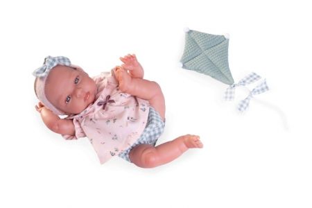 Antonio Juan 82307 Můj malý REBORN TUFI - realistická panenka miminko s měkkým látkovým tě