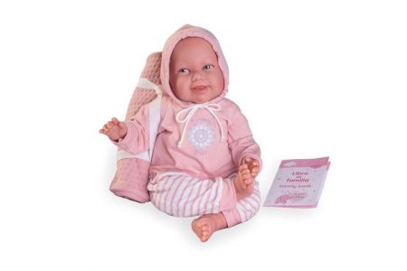 Antonio Juan 81380 Můj první REBORN MARTINA - realistická panenka miminko s měkkým látkový