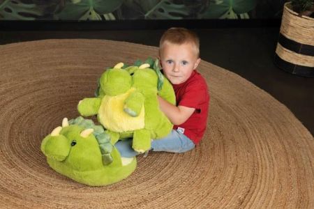 Cozy Noxxiez CS926 Dinosaurus - hřejivý plyšový pantofel