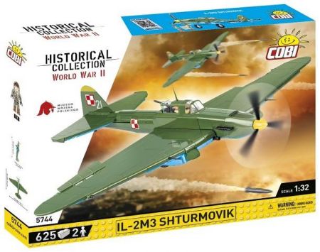 COBI 5744 II WW IL-2M3 Šturmovik, 1:32, 625 k, 2 f
