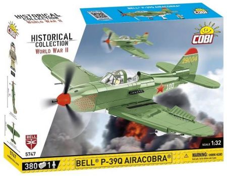 COBI 5747 II WW Bell P-39Q Airacobra, 1:32, 380 k, 1 f