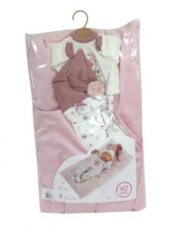 Llorens M738-80 obleček pro panenku miminko NEW BORN velikosti 40-42 cm