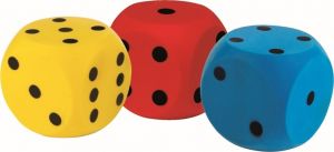 Androni Kostka měkká - velikost 10 cm, červená