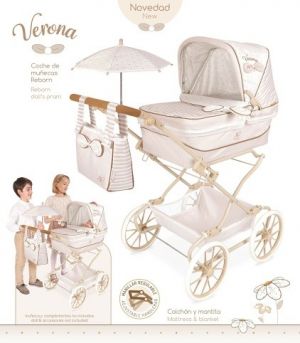 DeCuevas 82078 Skládací kočárek pro panenky REBORN se slunečníkem a doplňky Verona 2024 - 