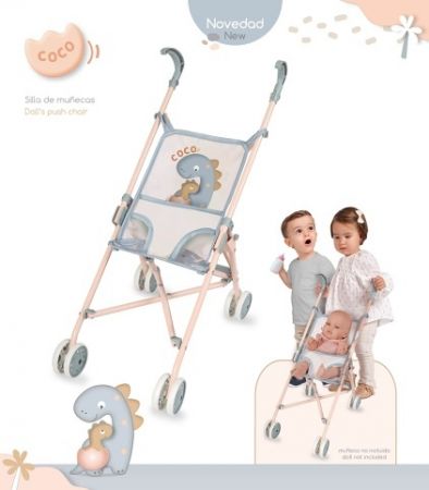 DeCuevas 90080 Skládací kočárek pro panenky golfové hole COCO 2024 - 56 cm