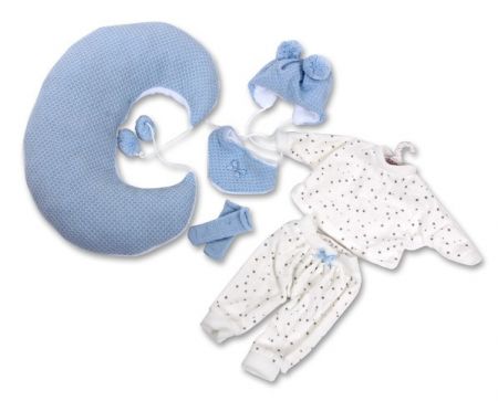 Llorens 424P BABY ENZO & JULIA - realistická panenka miminko se zvuky a měkkým látkovým tě