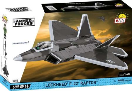 COBI 5855 Armed Forces Lockheed F-22 Raptor, 1:48, 695 k, 1 f