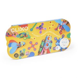 CLIXO Rainbow - magnetická stavebnice 42 kusů