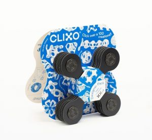 CLIXO Designer Black & Grey - magnetická stavebnice 9 kusů