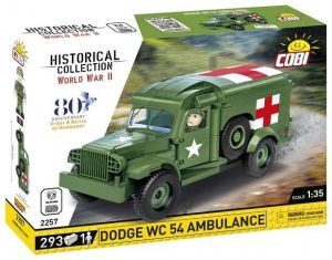 COBI 2257 II WW Dodge WC 54 sanitka D-DAY, 1:35, 293 k, 1 f
