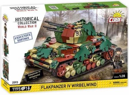 COBI 2593 II WW Flakpanzer IV Wirbelwind, 1:28, 1195 k, 1 f, EXECUTIVE