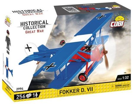 COBI 2994 Great War Fokker D VII, 1:32, 255 k, 1 f