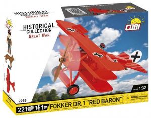 COBI 2996 Great War Fokker Dr. I Red Baron, 1:32, 206 k, 1 f