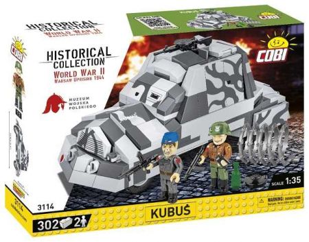 COBI 3114 II WW Varšavské povstání KUBUŚ, 1:35, 302 k, 2 f