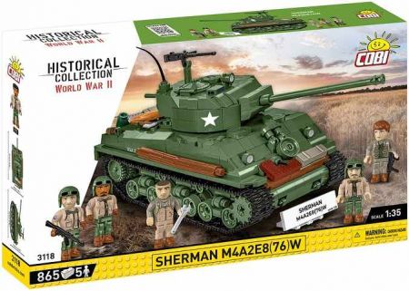 COBI 3118 II WW Sherman M4A2E8, 1:35, 880 k, 5 f