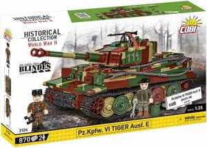 COBI 3124 II WW PzKpfw VI Tiger Ausf E, 2v1, 1:35, 862 k, 2 f