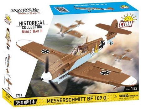 COBI 5761 II WW Messerschmitt BF 109 G, 1:32, 348 k, 1 f