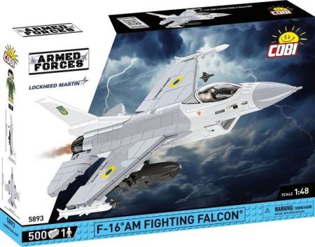 COBI 5893 Armed Forces F-16 AM Fighting Falcon, 1:48, 500 k, 1 f