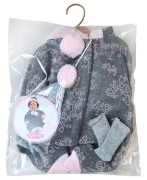 Llorens M844-04 obleček pro panenku miminko NEW BORN velikosti 43–44 cm
