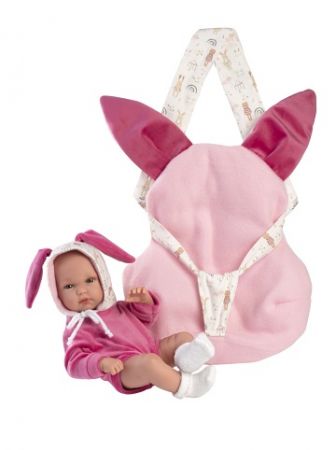 Llorens 63506 NEW BORN HOLČIČKA - realistická panenka miminko s celovinylovým tělem - 35 c