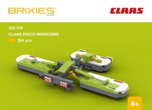 BRIXIES Plus 222.729 CLAAS DISCO - trojdílná žací lišta, 264 k