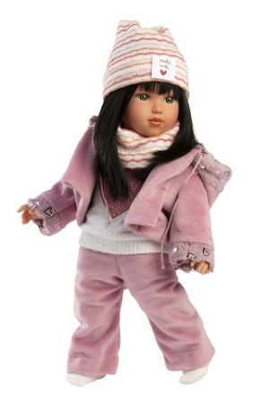 Llorens 54051GRETA - realistická panenka s měkkým látkovým tělem  - 40 cm