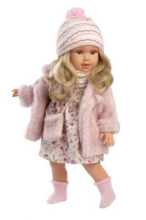 Llorens 54052 LUCIA - realistická panenka s měkkým látkovým tělem  - 40 cm