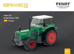 BRIXIES Plus 222.700 Fendt Farmer 105S Classic Club Collection - historický traktor, 1:32,
