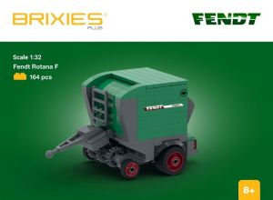 BRIXIES Plus 222.710 Fendt Rotana F - lis na válcové balíky, 1:32, 164 k