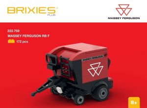 BRIXIES Plus 222.759 Massey Ferguson RB F - lis na válcové balíky, 172 k