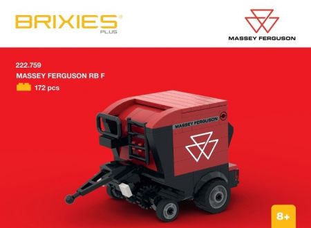 BRIXIES Plus 222.759 Massey Ferguson RB F - lis na válcové balíky, 172 k