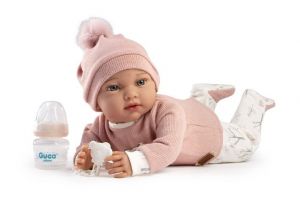 Guca 10301 ADA - zátěžová realistická panenka miminko s měkkým látkovým tělem - 42 cm