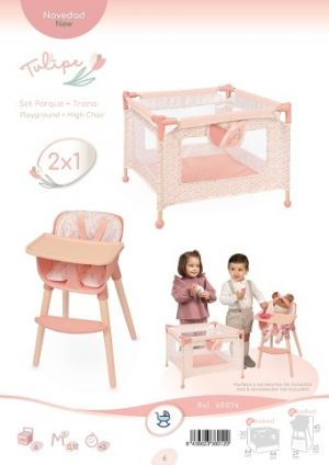 DeCuevas 40074 Nábytkový set pro panenky 2 v 1 Tulipe 2025