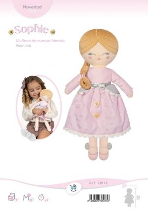DeCuevas 21075 Plyšová panenka Sophie 2025 - 36 cm