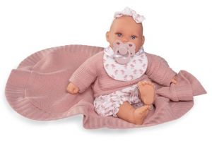 Antonio Juan 11325 KIKA - realistická panenka se zvuky a měkkým látkovým tělem - 27 cm