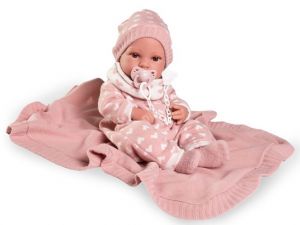 Antonio Juan 50418 ERIKA - realistická panenka miminko s celovinylovým tělem - 42 cm