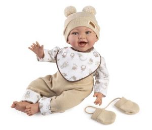 Guca 845 OLIVER - realistická panenka miminko s měkkým látkovým tělem - 42 cm