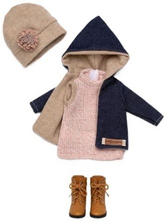 Guca P857 obleček pro panenku PENELOPE velikosti 34 cm s botičkami