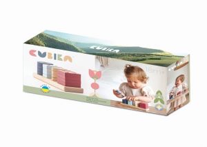 CUBIKA Pastel 15863 Třídíme tvary V - dřevěná skládačka 17 dílů