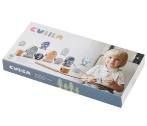 CUBIKA Pastel 16020 Navlékací ryby a mořští živočichové - navlékací set - 13 dřevěných díl