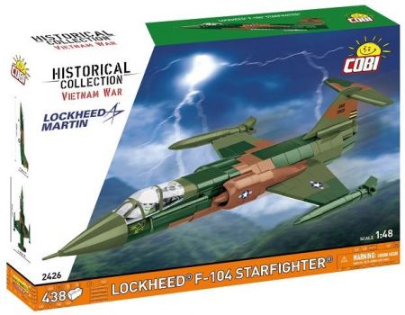 COBI 2426 Vietnam War Lockheed F-104 Starfighter, 1:48, 430 k
