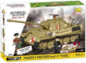 COBI 2655 II WW Panzer V Panther Ausf. G "Pudel", 1:28, 1133 k, 2 f