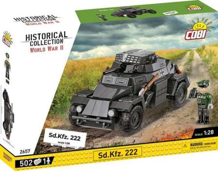 COBI 2657 II WW Sd.Kfz. 222, 1:28, 502 k, 1 f