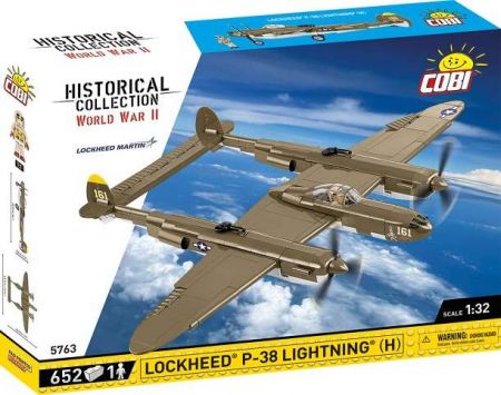 COBI 5763 II WW Lockheed P-38 Lightning (H), 1:32, 652 k, 1 f