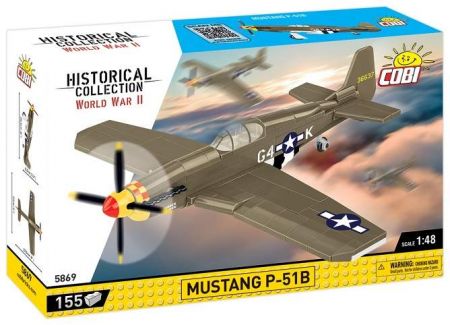 COBI 5869 II WW Mustang P-51B, 1:48, 155 k